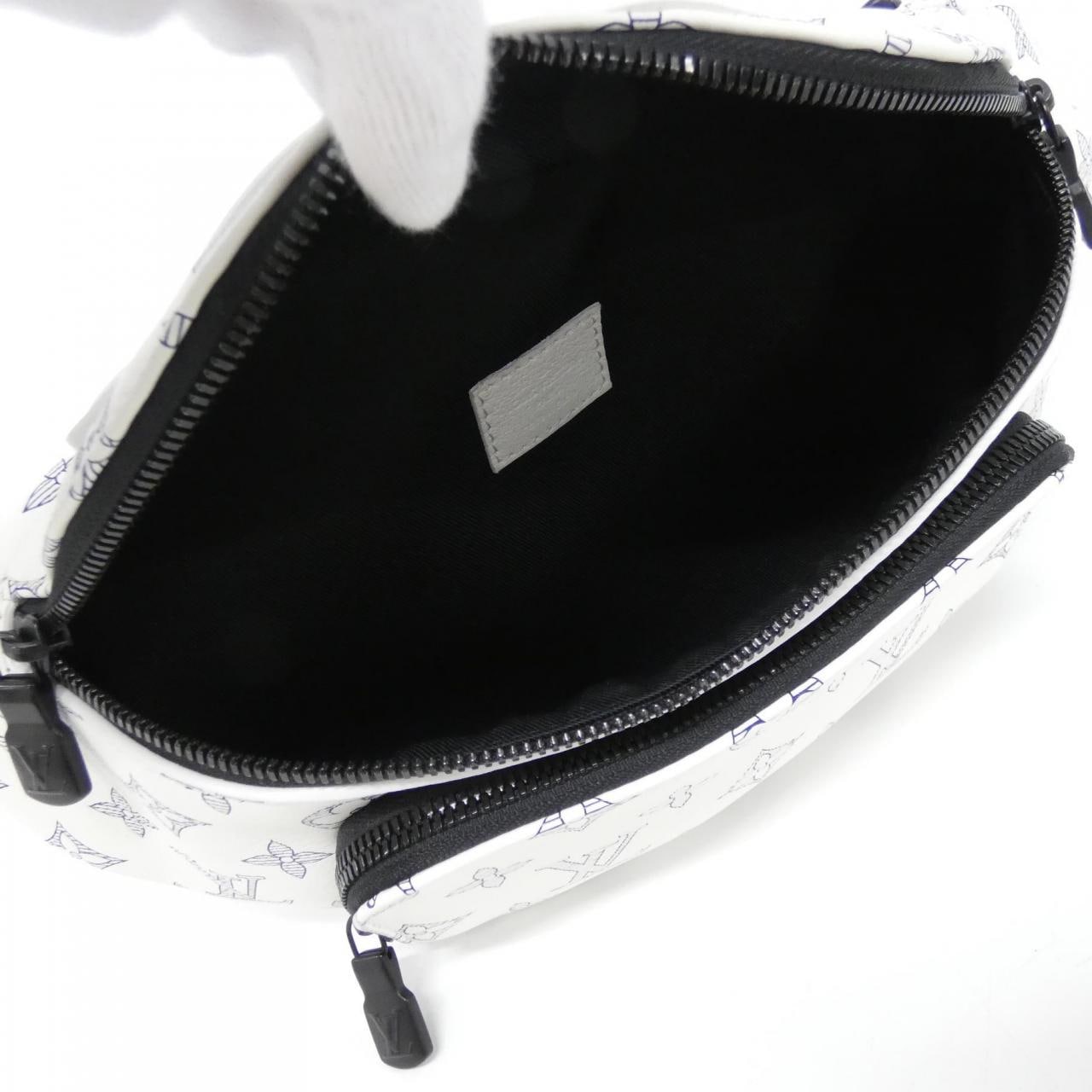 ルイヴィトン モノグラム シャドウ ラッシュ バムバッグ M25227 ショルダーバッグ