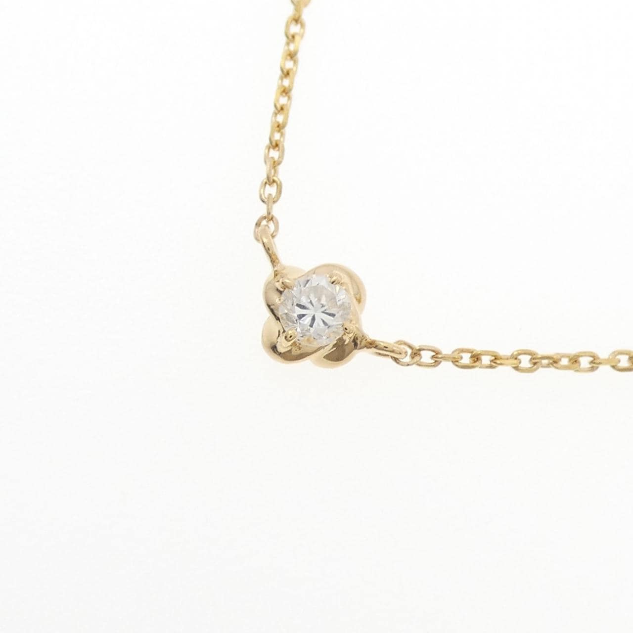 K18YG ダイヤモンド ネックレス 0.10CT