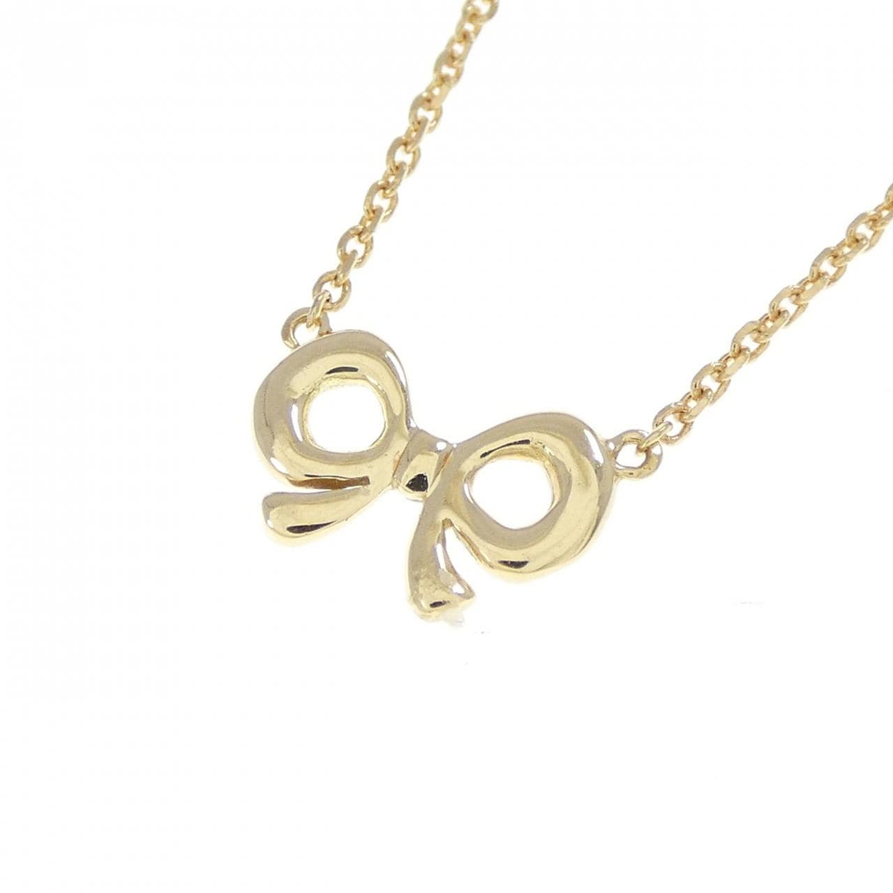 アーカー リボン ダイヤモンド ネックレス