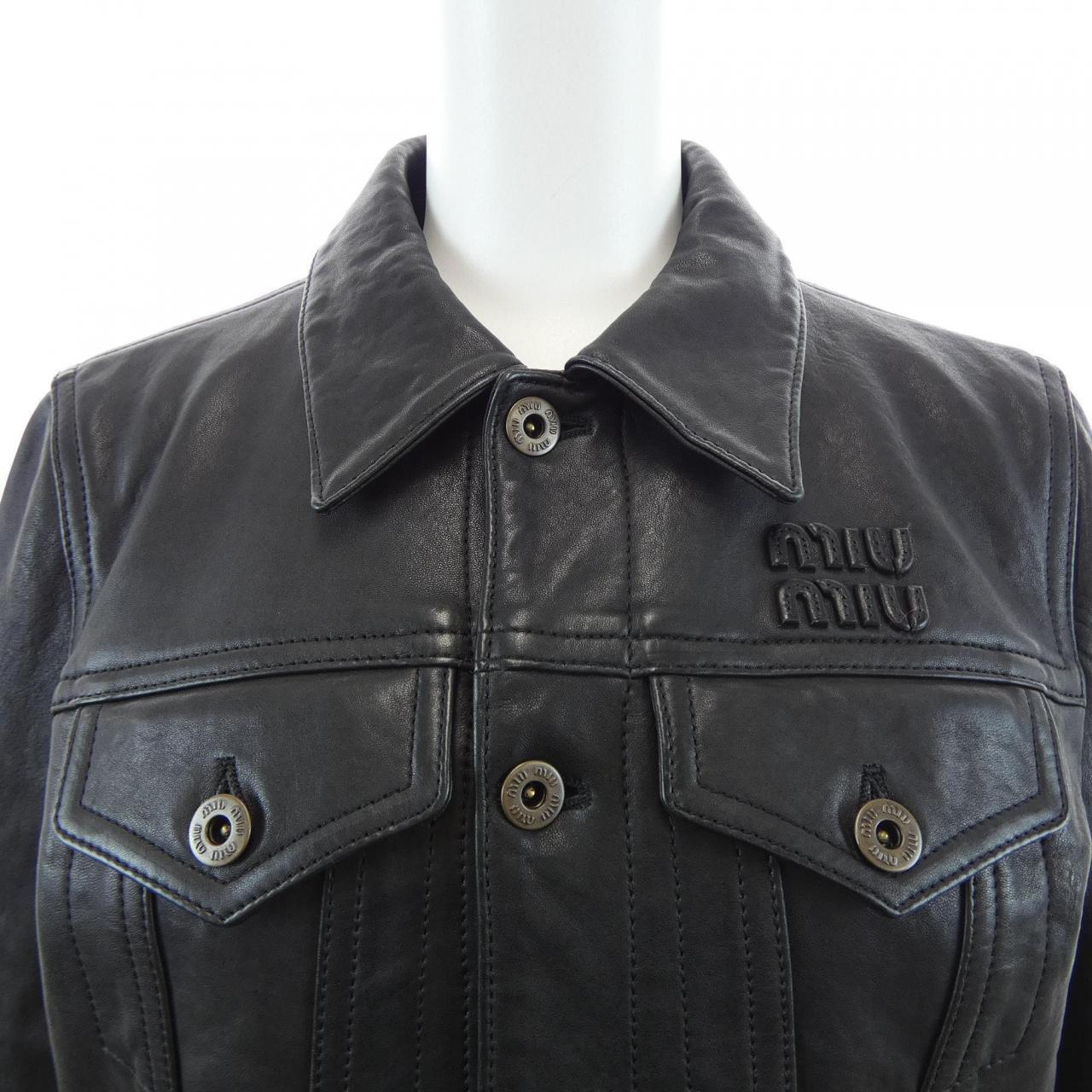 ミュウミュウ MIU MIU MPV898 SOOO 1420 レザージャケット