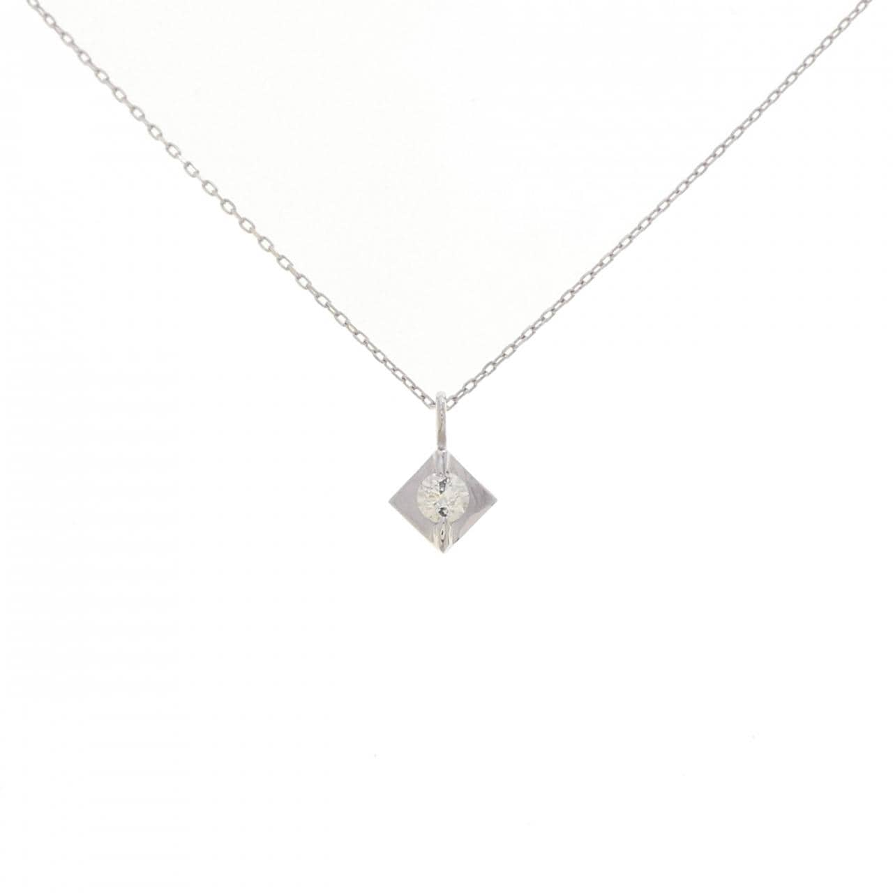 K18WG ダイヤモンド ネックレス 0.08CT