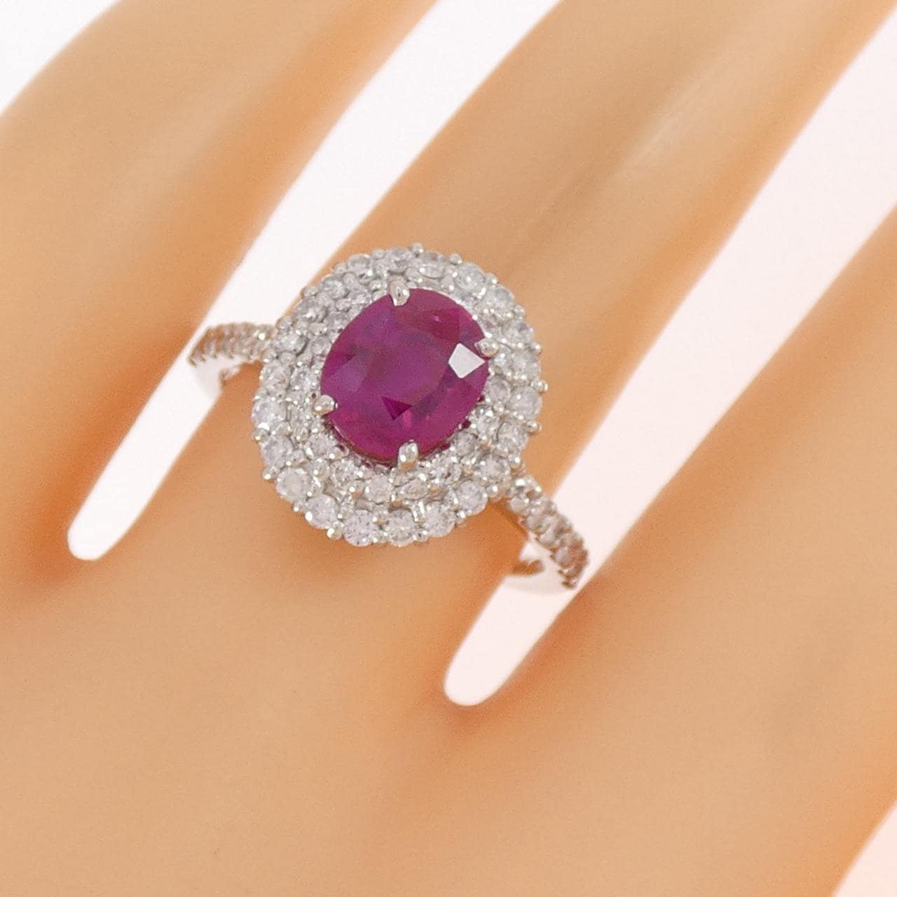 PT900 ルビー リング 1.09CT ビルマ産