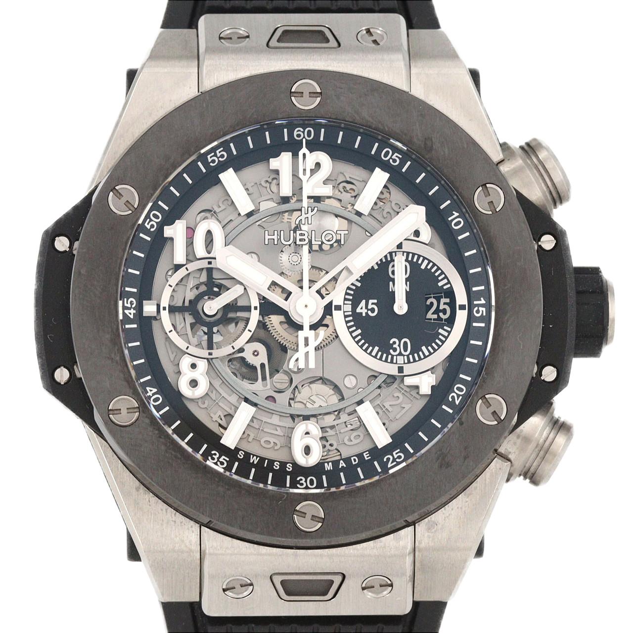 【ノーメンテナンス還元価格】ウブロ ビッグバンウニコチタニウムセラミック 421.NM.1170.RX TI 自動巻