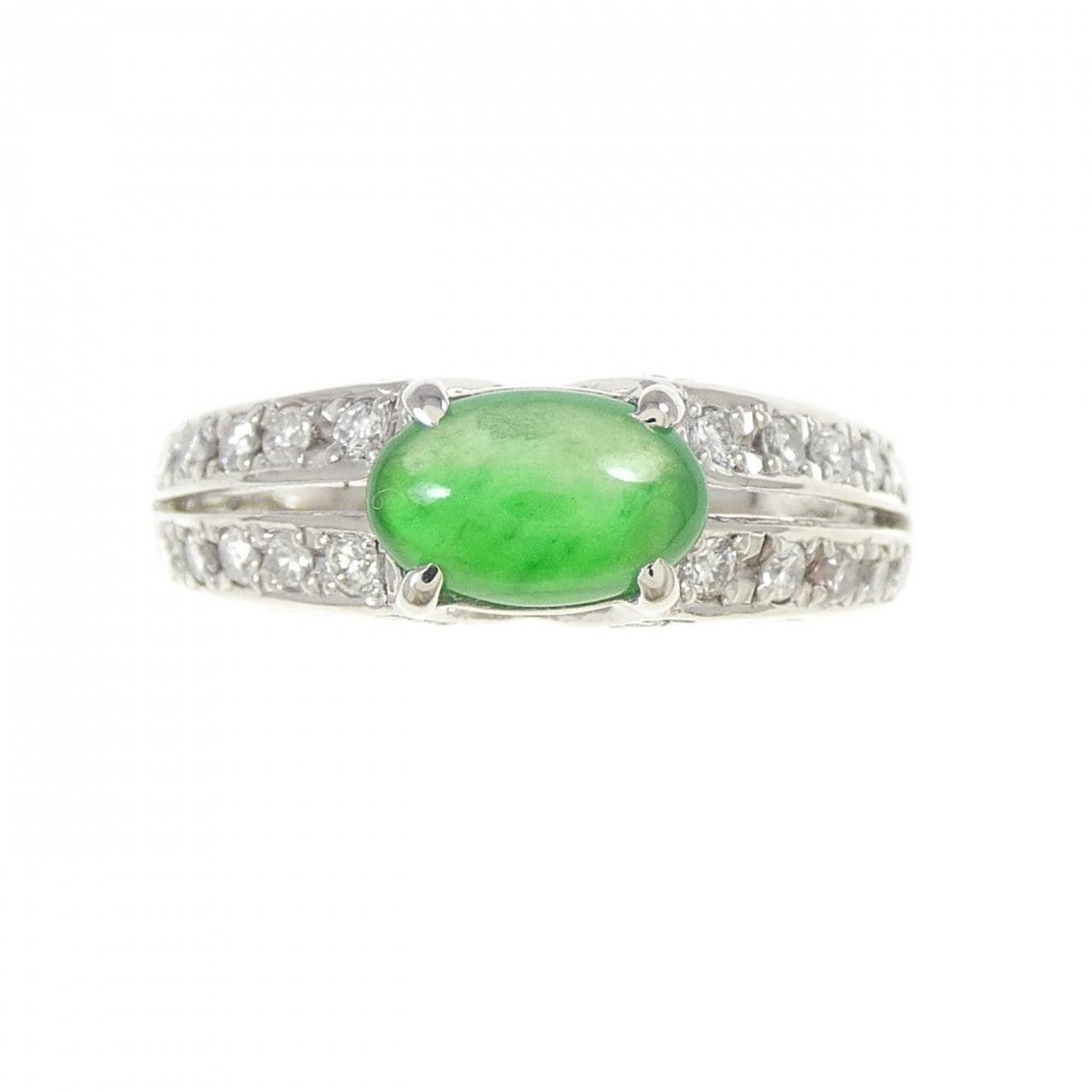 PT900 Jadeite Ring 1.00CT