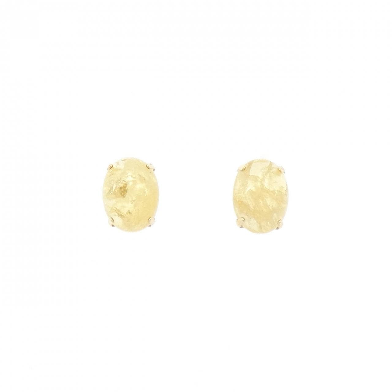 【新品】K10YG ベリル ピアス