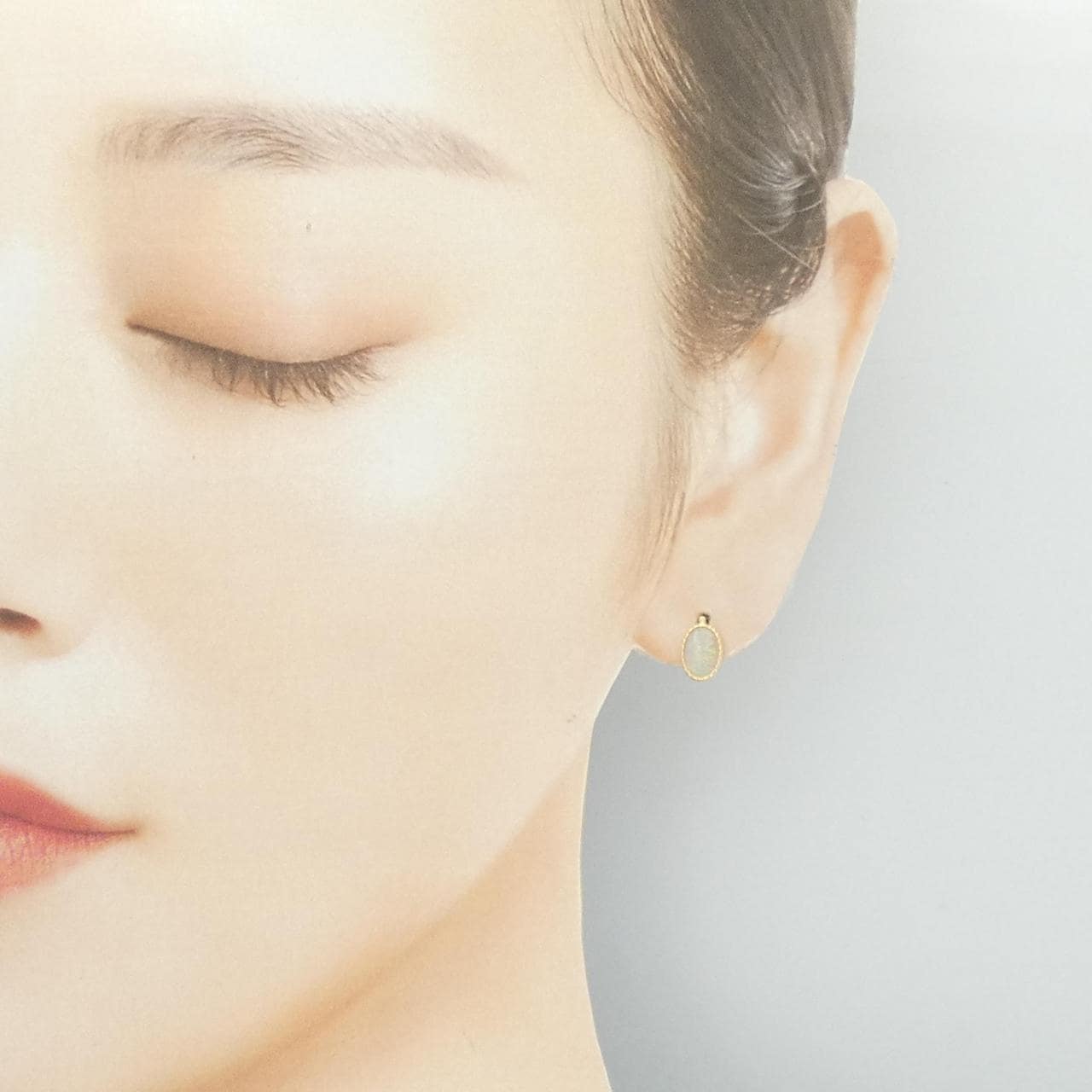 【新品】K18YG オパール ピアス