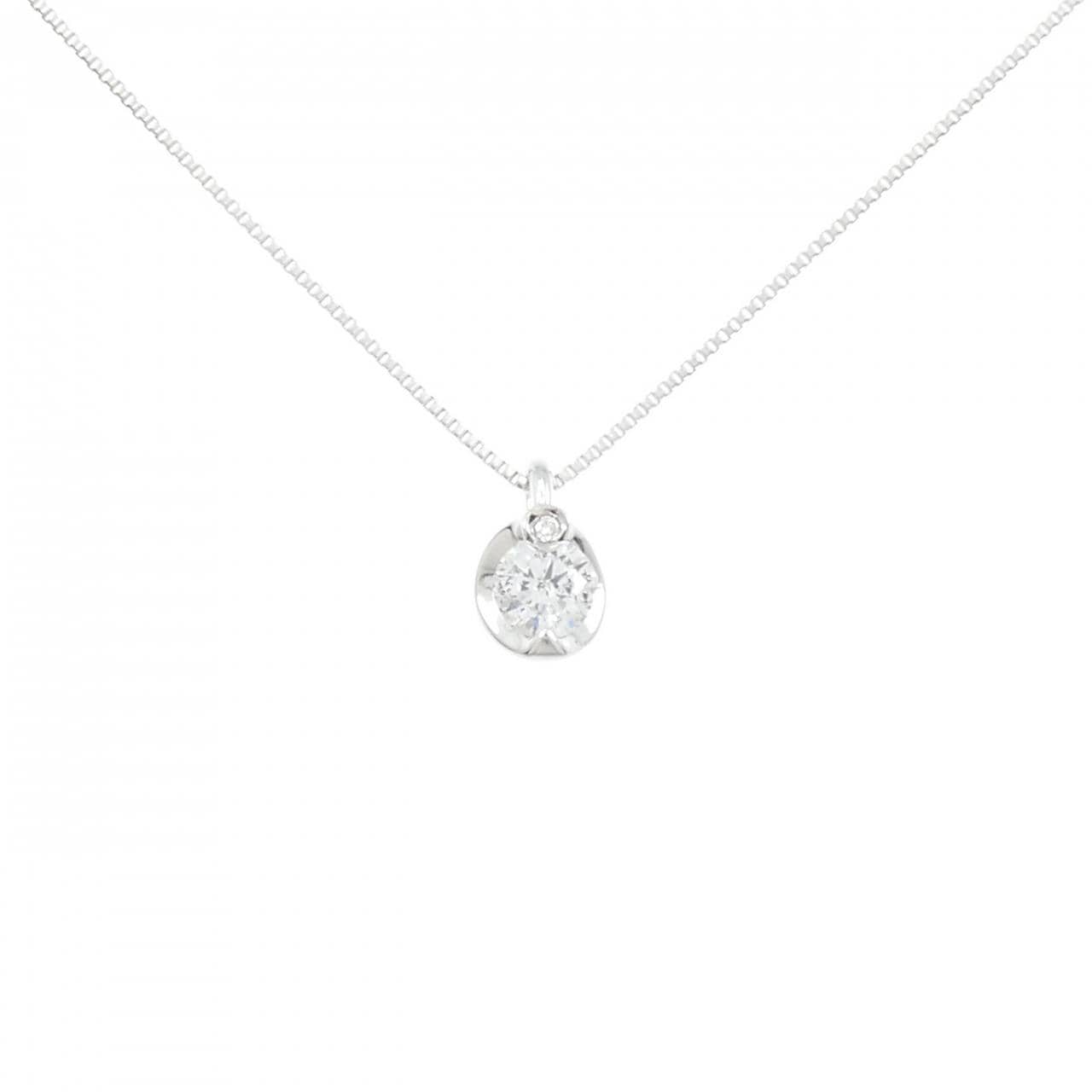 K18WG ダイヤモンド ネックレス 0.2CT