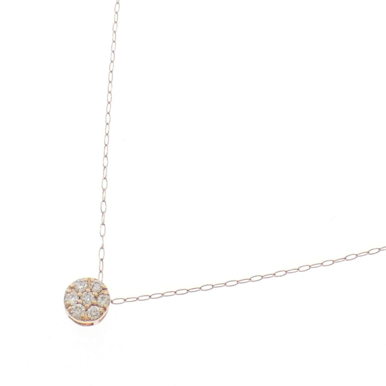 K10PG ダイヤモンド ネックレス 0.10CT