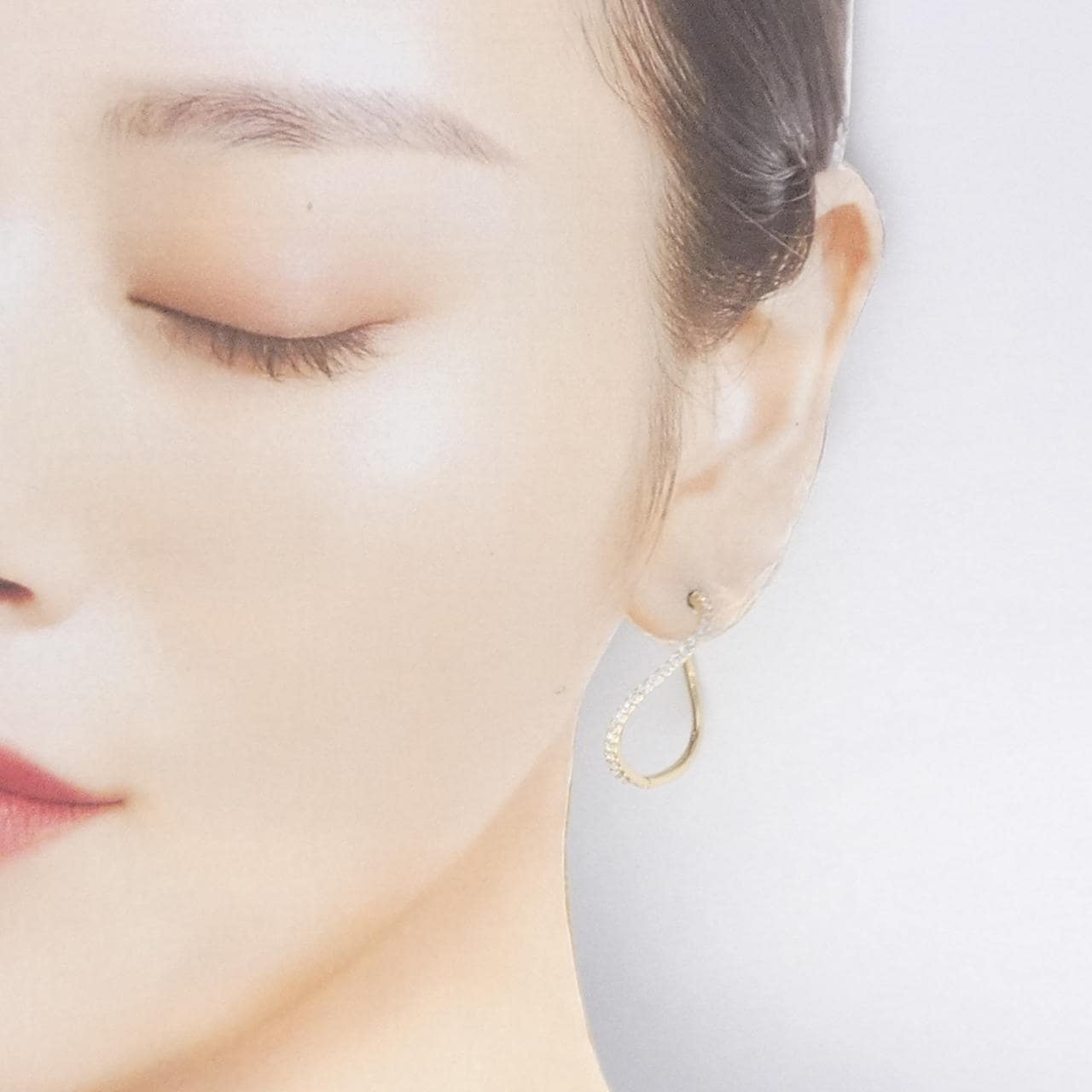 K14YG ダイヤモンド ピアス 1.00CT