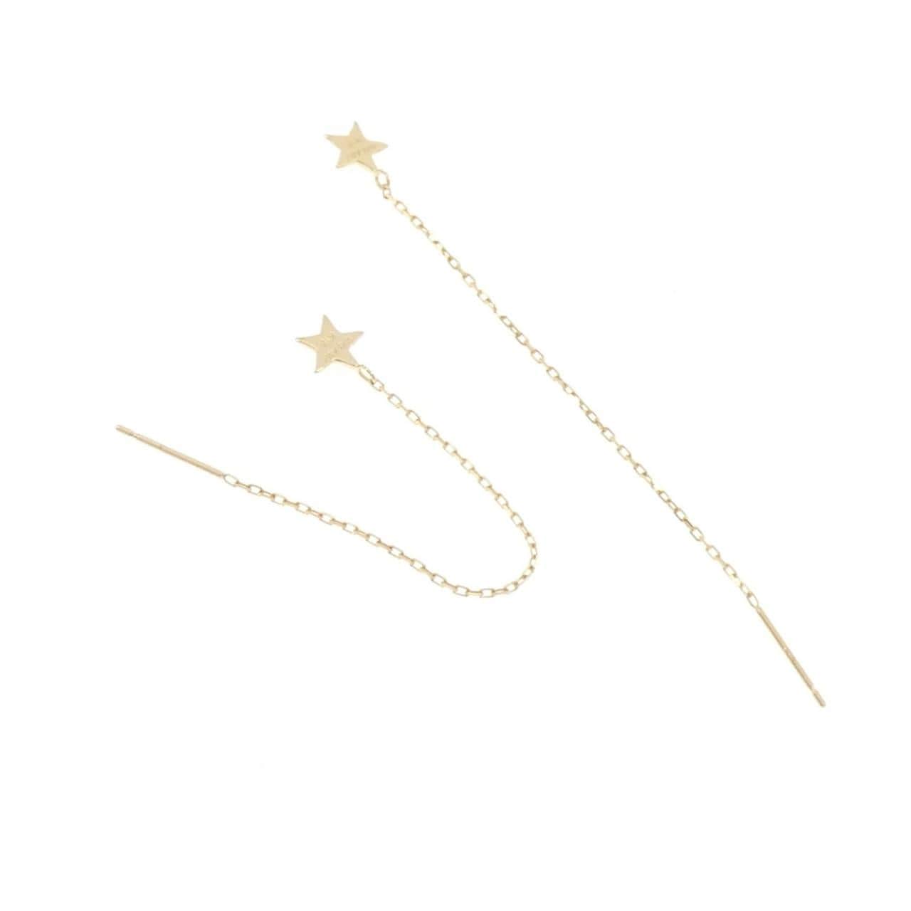 K18YG スター ピアス