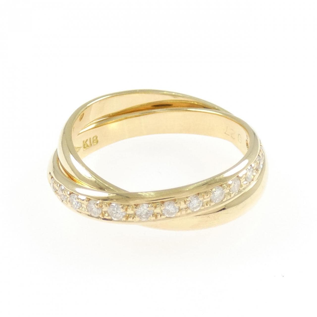 K18YG ダイヤモンド リング 0.27CT