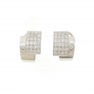 K18WG パヴェ ダイヤモンド ピアス/イヤリング 1.08CT