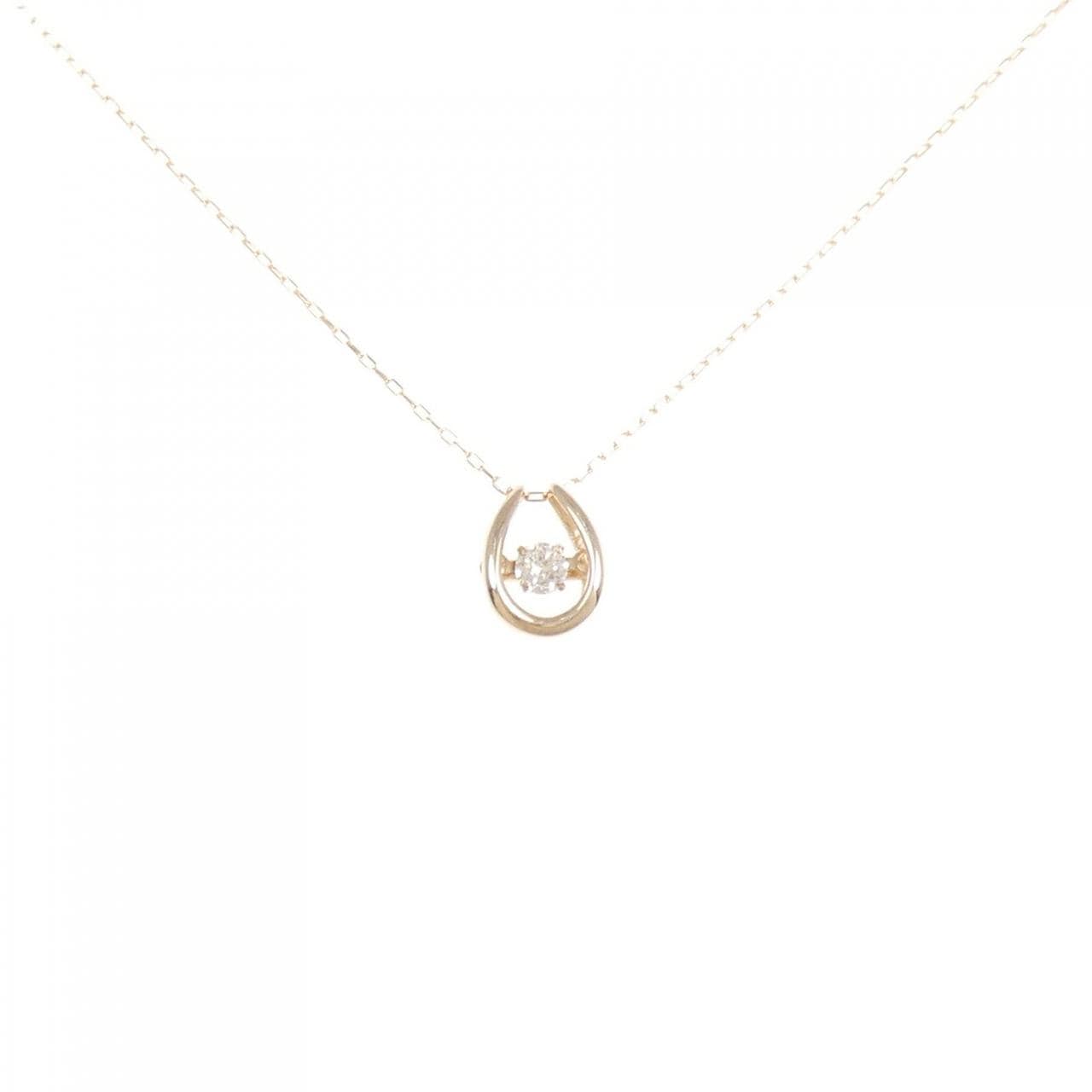 K18PG ダイヤモンド ネックレス 0.08CT