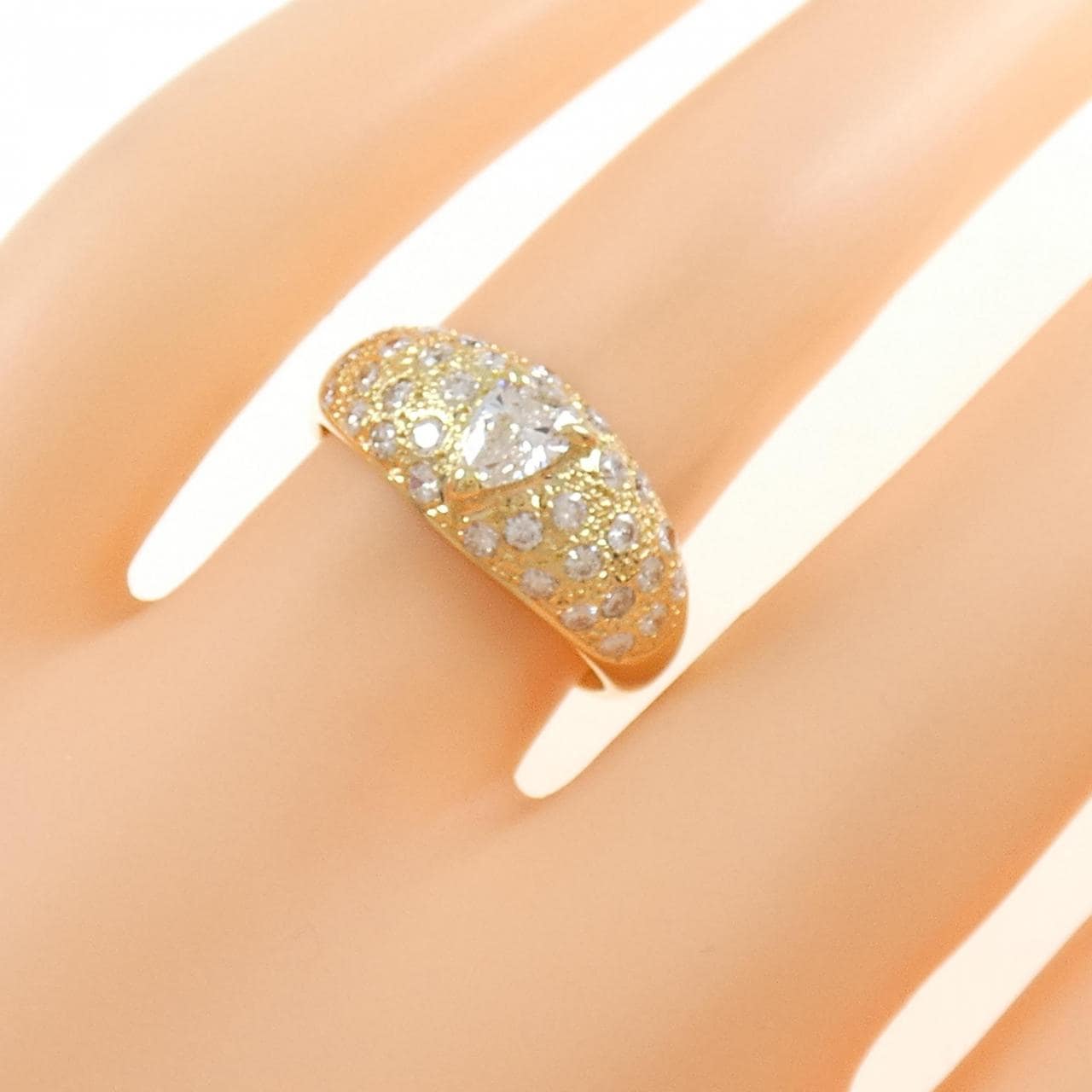 K18YG ダイヤモンド リング 0.29CT