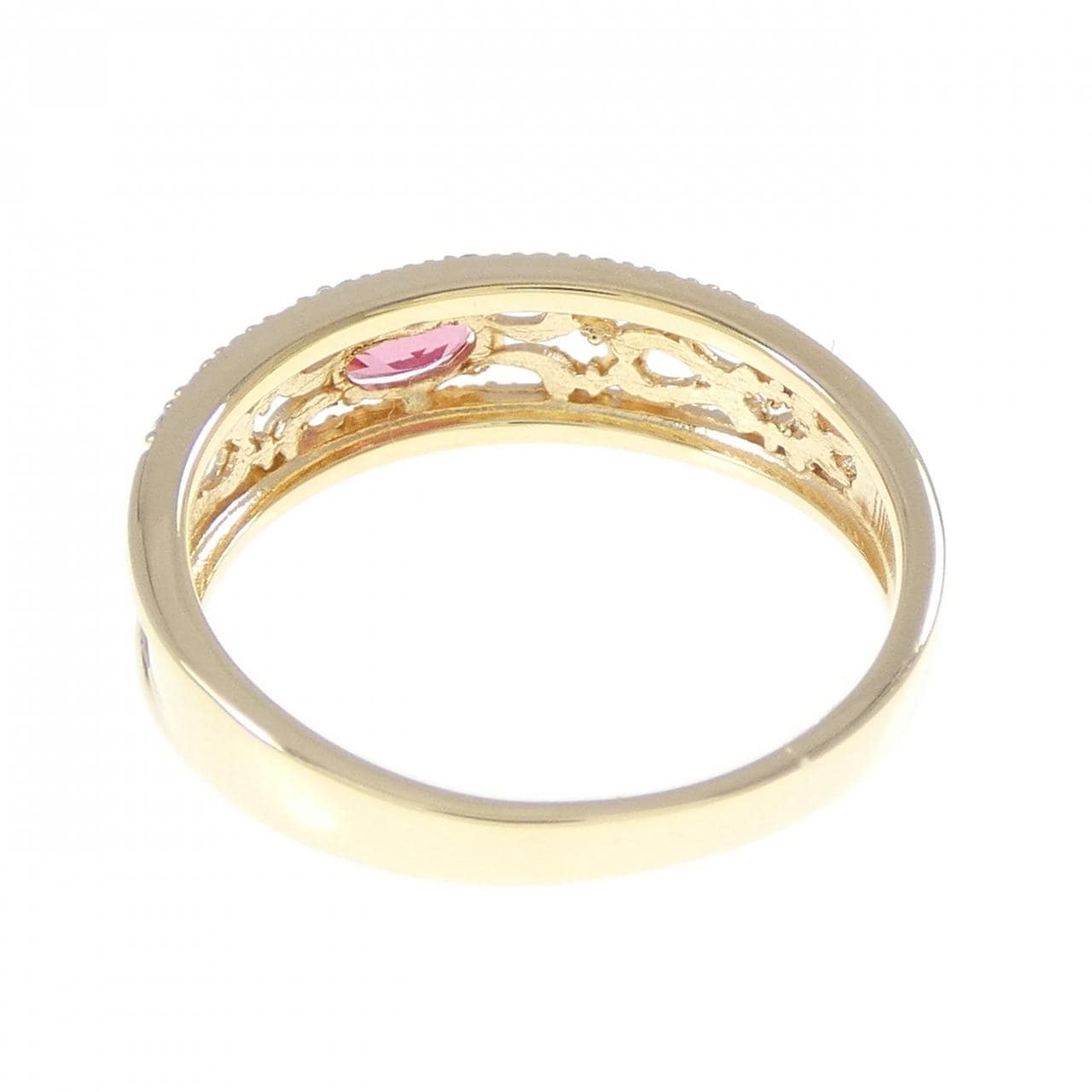 K18YG スピネル リング 0.34CT