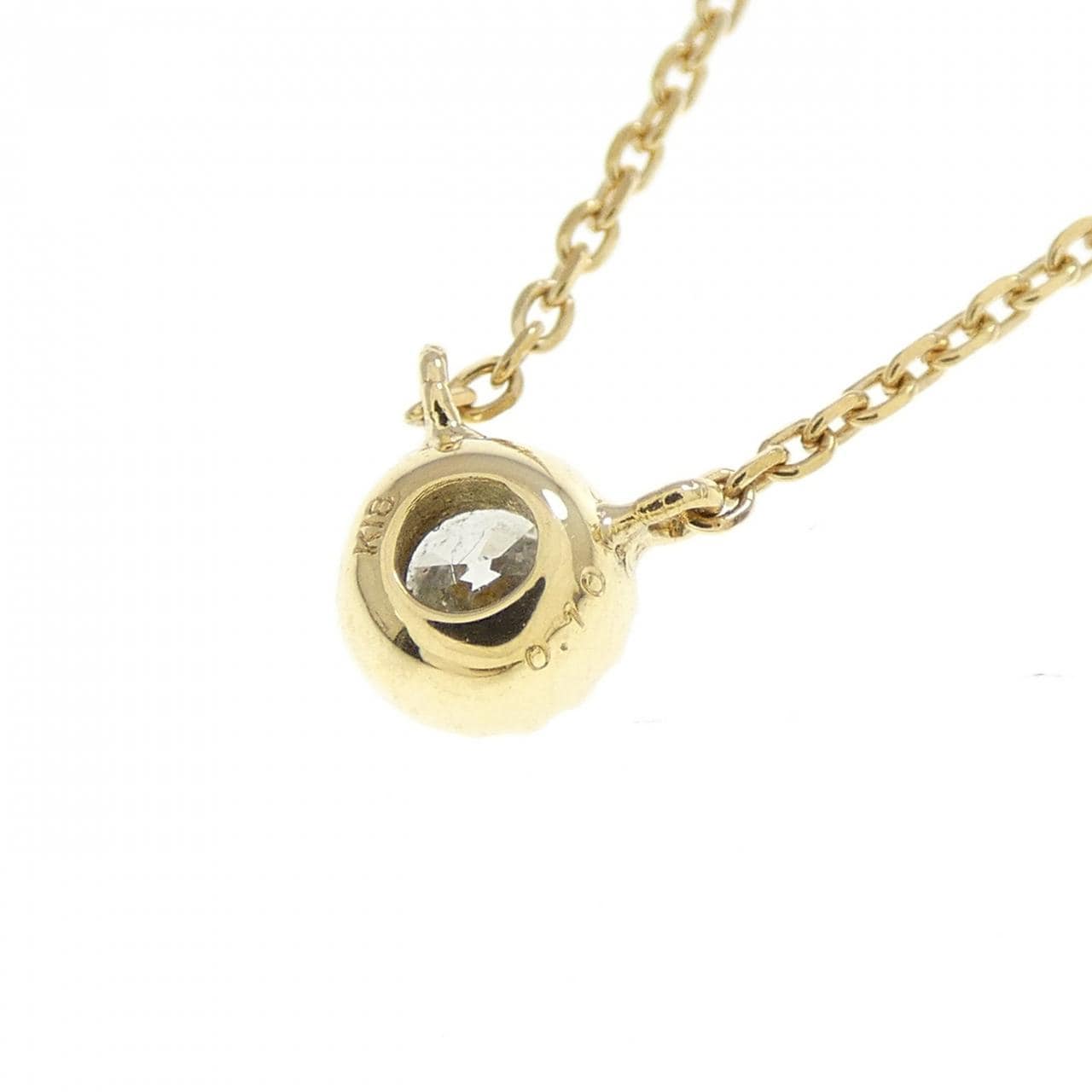 K18YG ダイヤモンド ネックレス 0.10CT