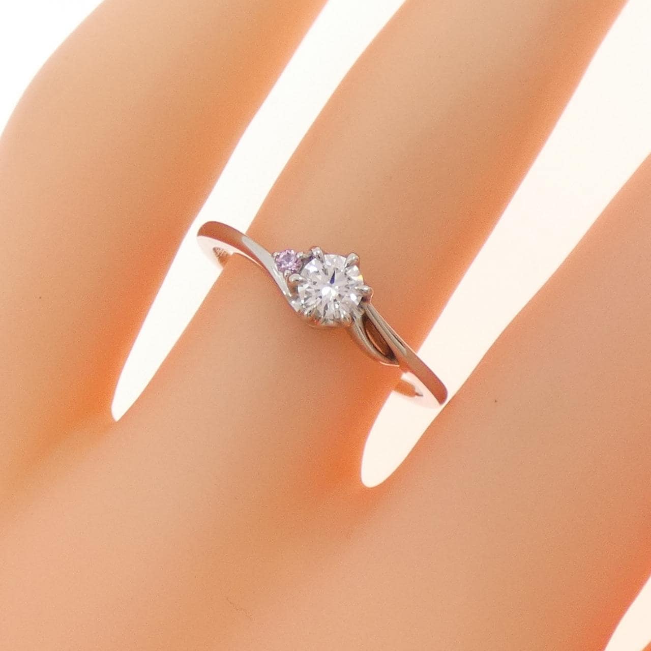 PT950 ダイヤモンド リング 0.201CT E VS1 3EXT H&C