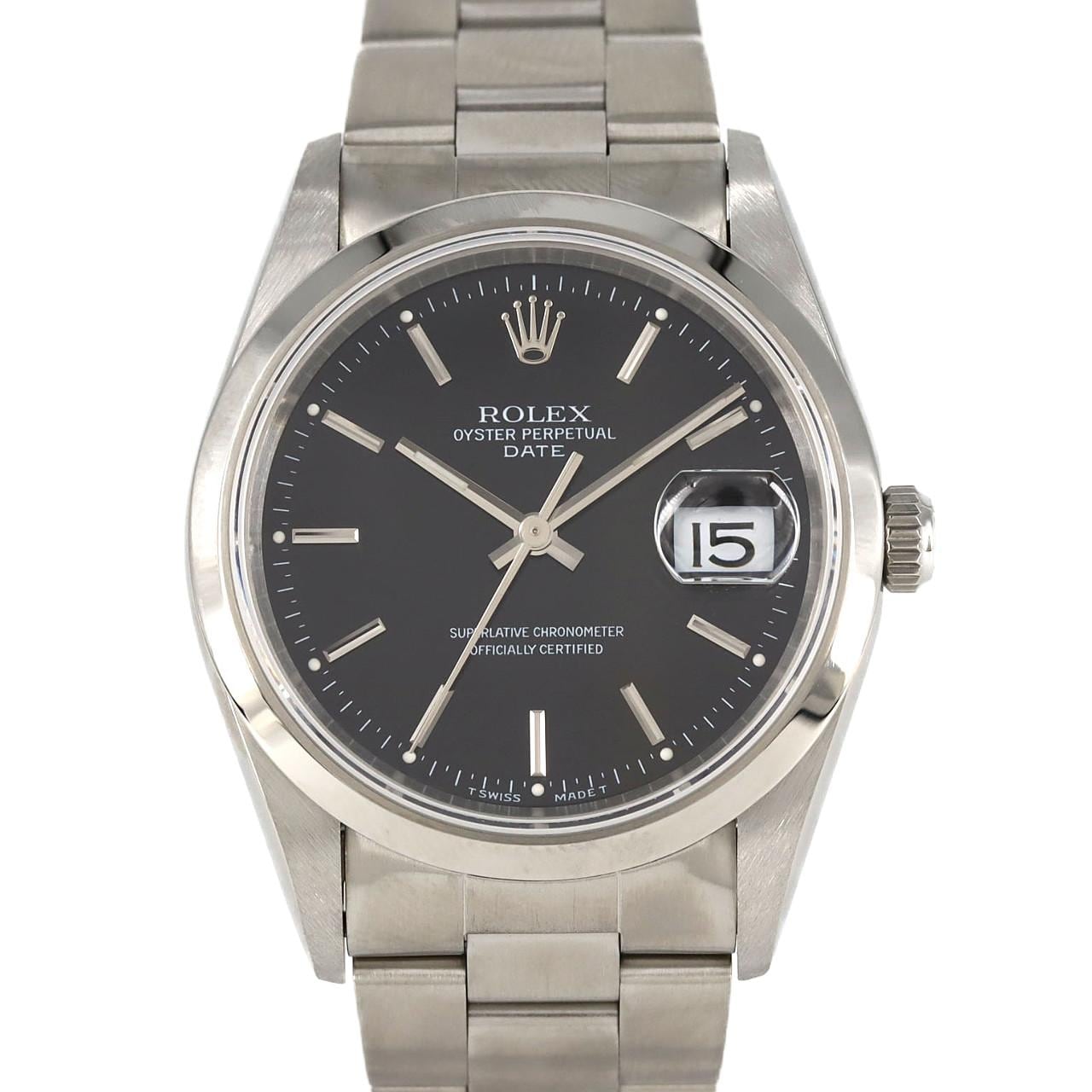 ロレックス オイスターパーペチュアルデイト 15200 SS 自動巻 T番