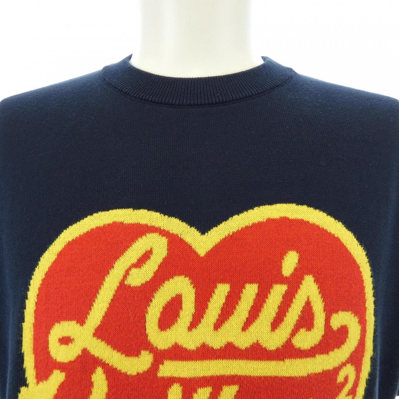ルイヴィトン LOUIS VUITTON インタルシアジャカードハートクルーネック HMN01WJN5 NIGO ニット