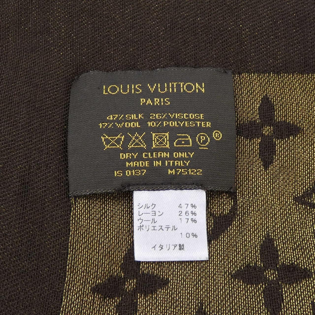 ルイヴィトン LOUIS VUITTON モノグラム シャイン 75122 ショール