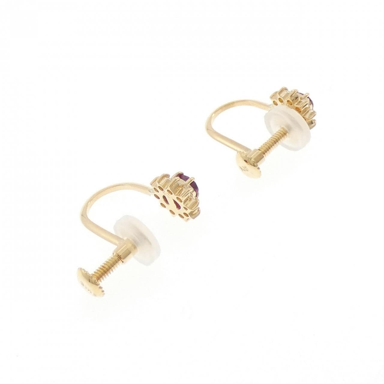 K18YG ルビー イヤリング