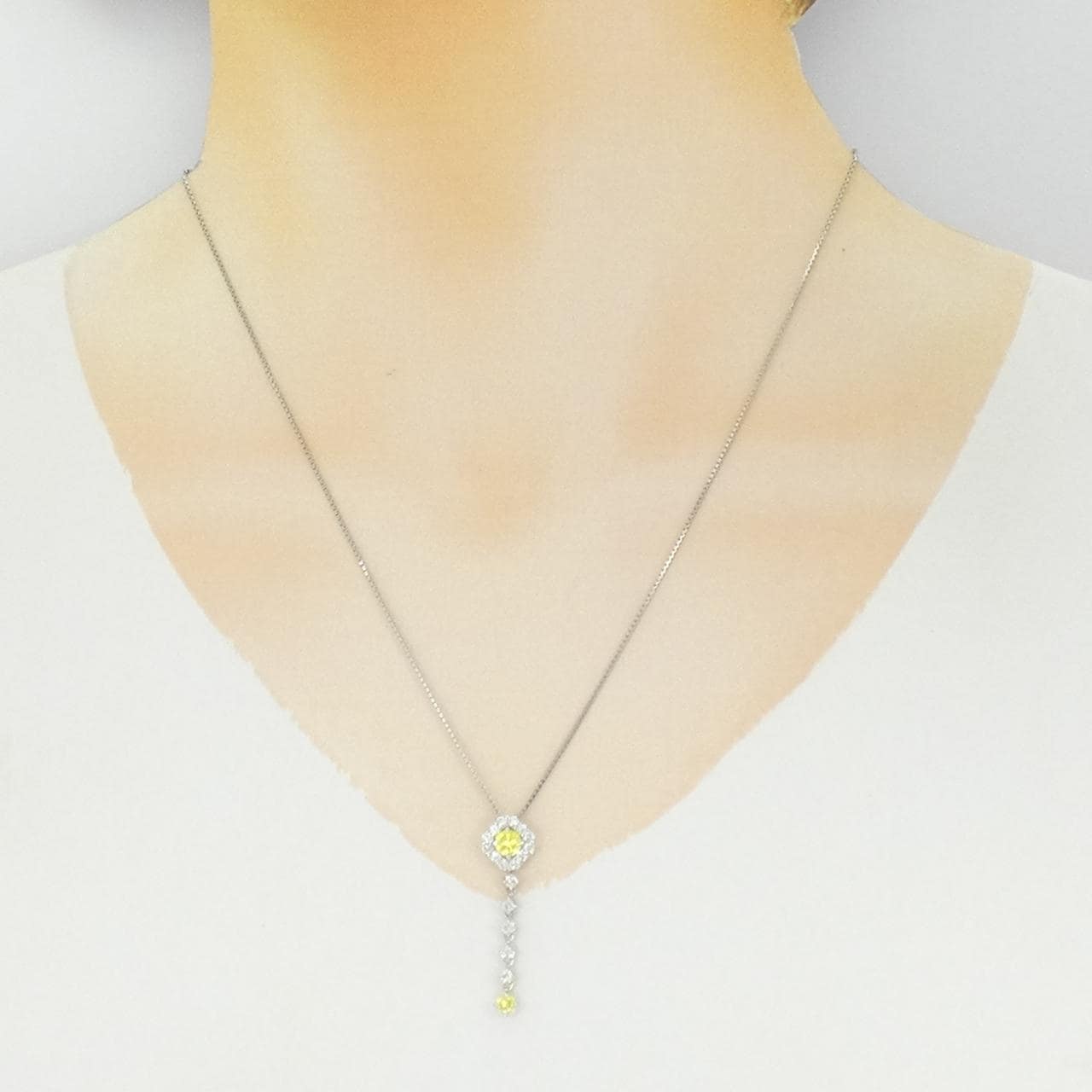 PT900/PT850 ダイヤモンド ネックレス 0.474CT