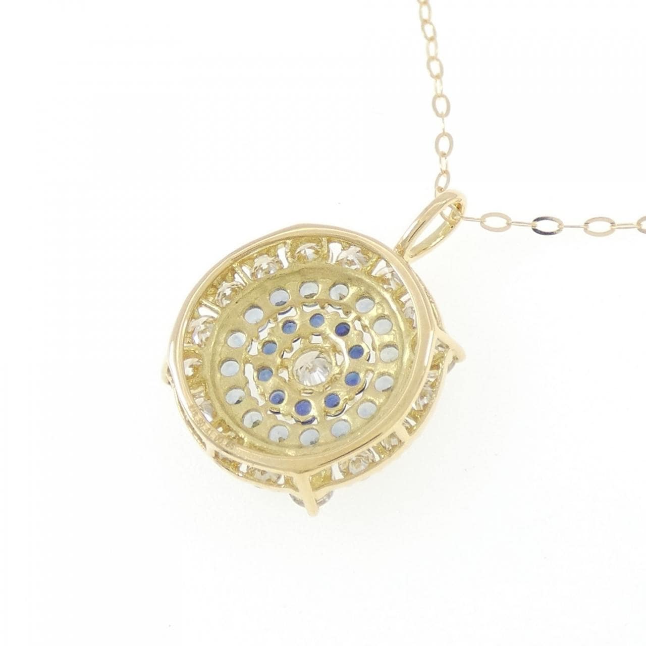 K18YG蓝宝石项链0.41CT