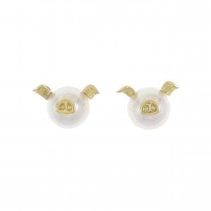 K18YG ピッグ アコヤパール ピアス 8mm