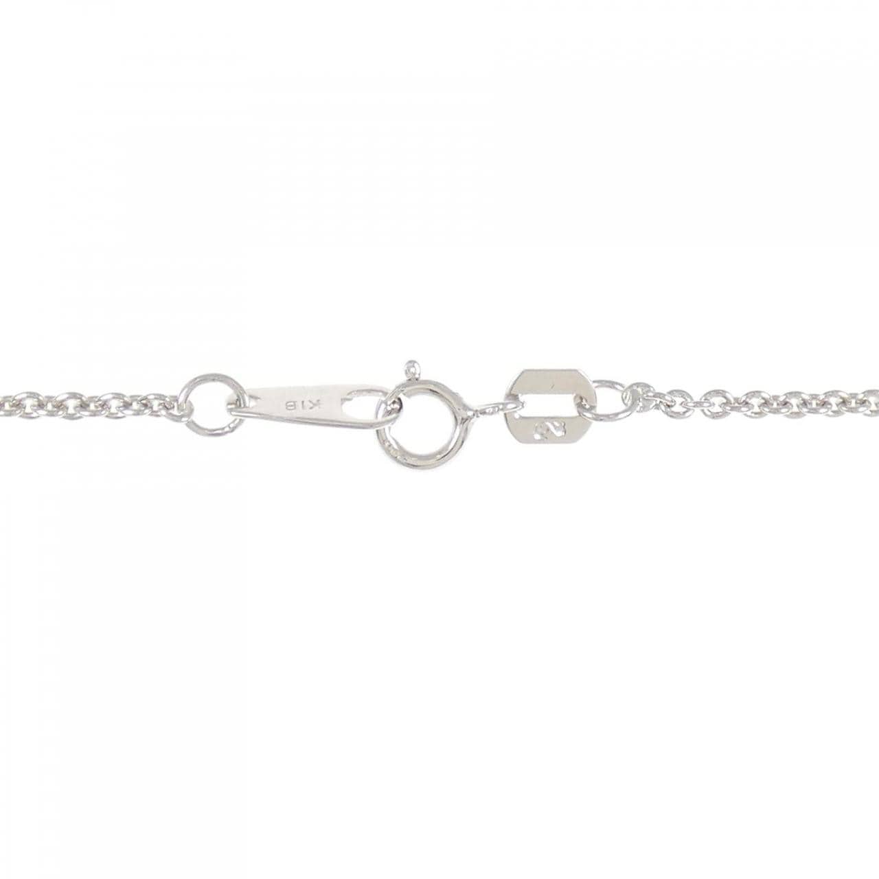 K18WG ガーネット ネックレス