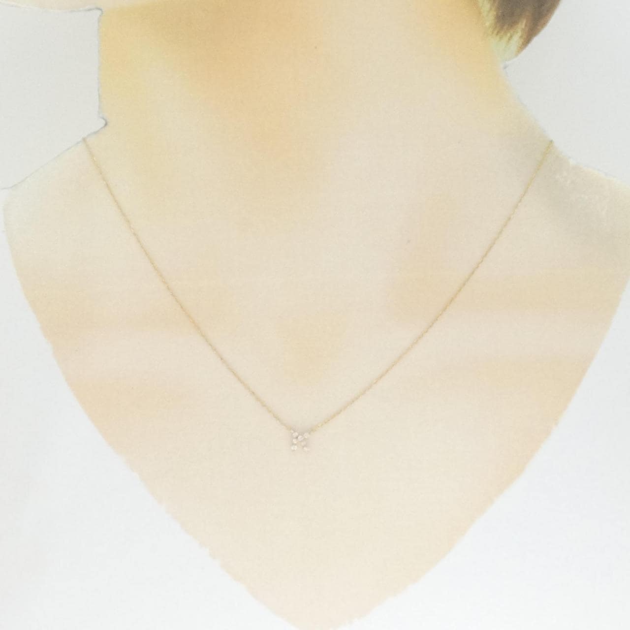 K18PG ダイヤモンド ネックレス 0.05CT