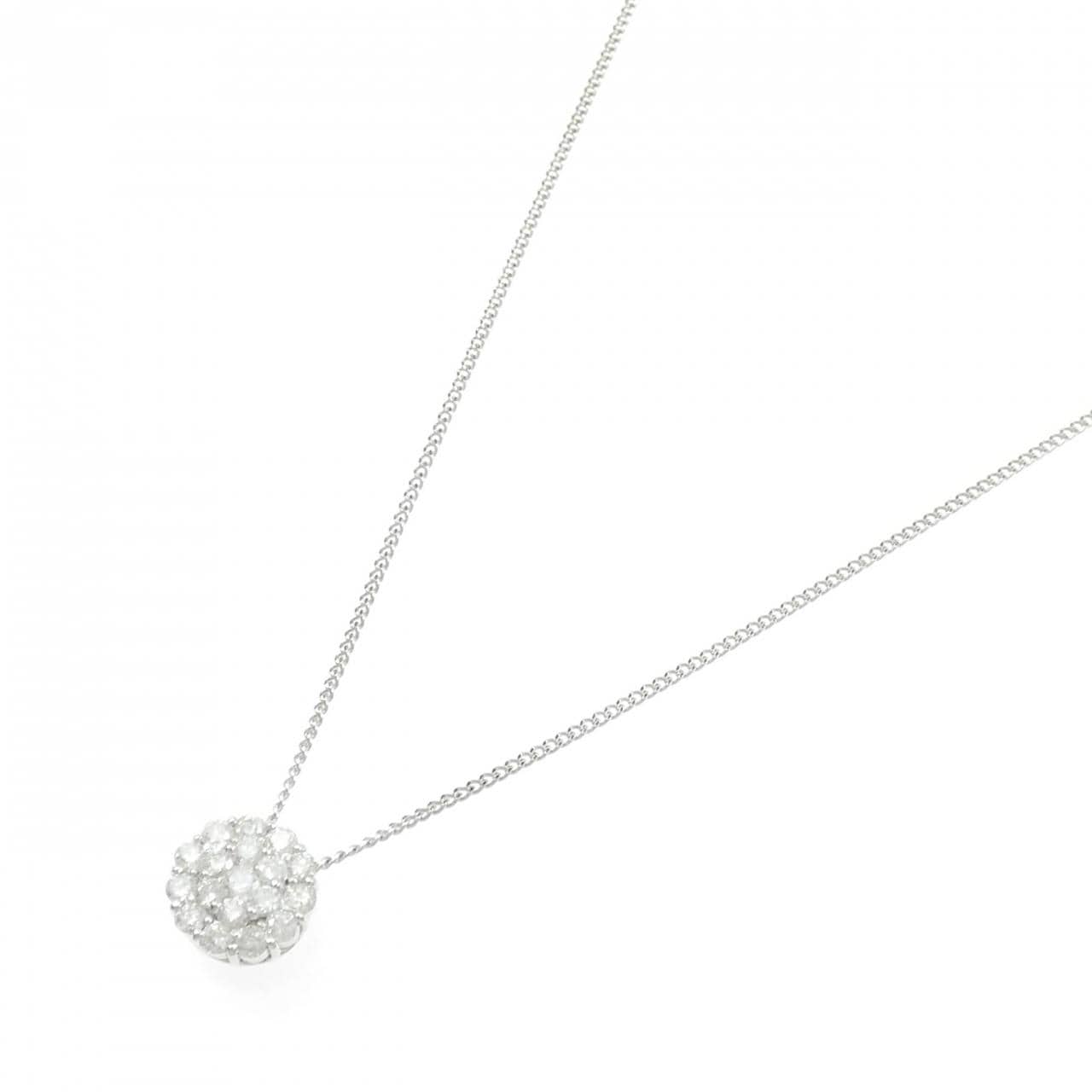 K18WG ダイヤモンド ネックレス 0.70CT