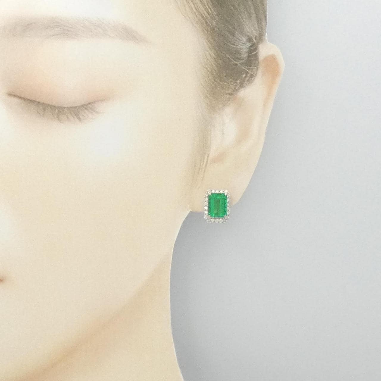 [Remake] PT emerald earrings 5.034CT Made in Colombia