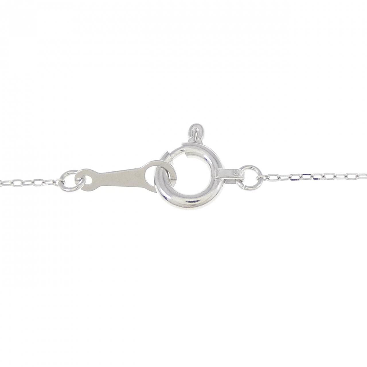 [BRAND NEW] K18WG Heart Diamond Necklace 0.10CT
