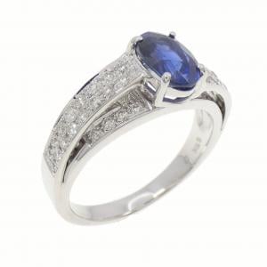 18KWG 非加熱 サファイヤ リング 1.67CT マダガスカル産