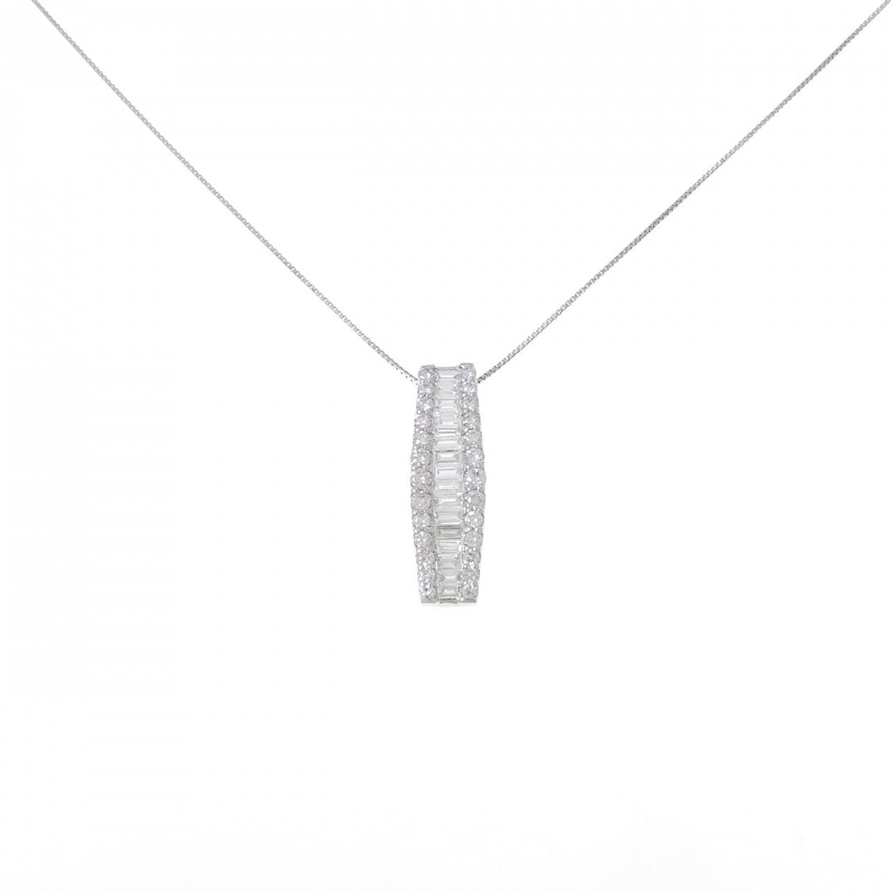 PT900/PT850 ダイヤモンド ネックレス 1.00CT