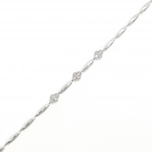 K18WG ダイヤモンド ブレスレット 0.12CT