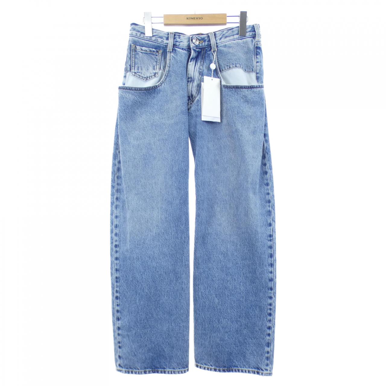 メゾンマルジェラ Maison Margiela ストレートジーンズ コントラストポケット S51LA0052 ジーンズ