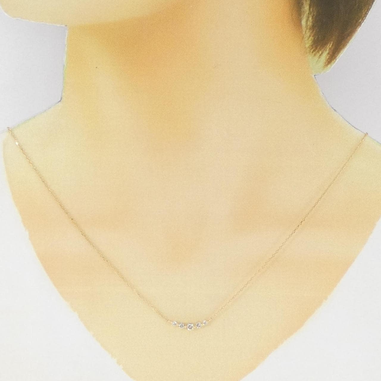 K18YG ダイヤモンド ネックレス 0.30CT