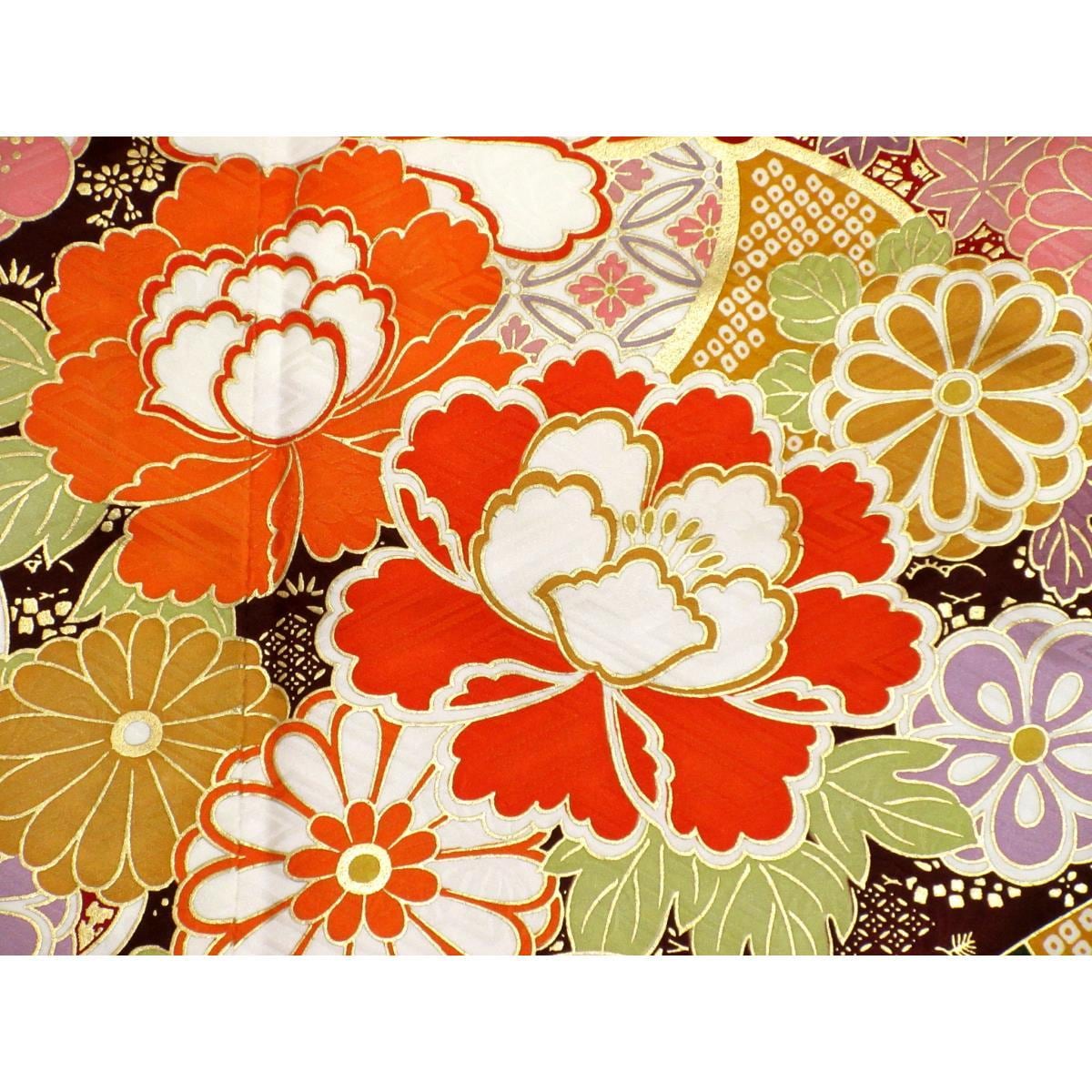 振袖　友禅金彩加工