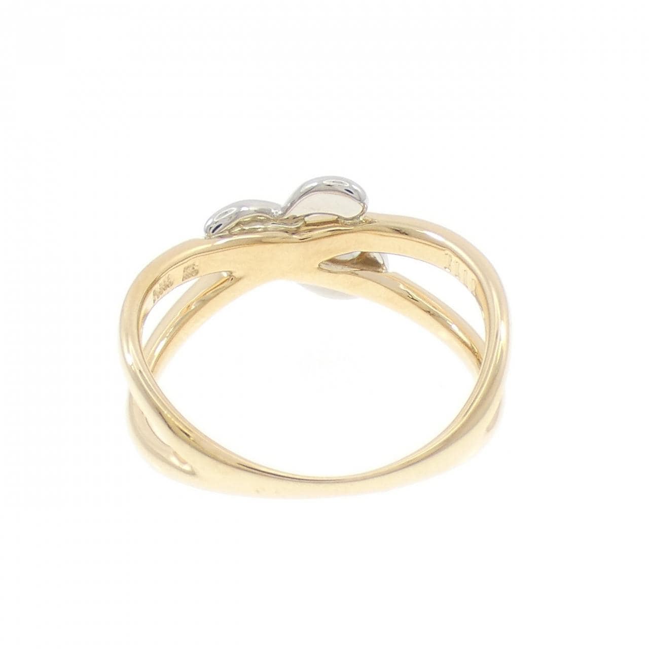 K18YG/PT900 ダイヤモンド リング 0.05CT