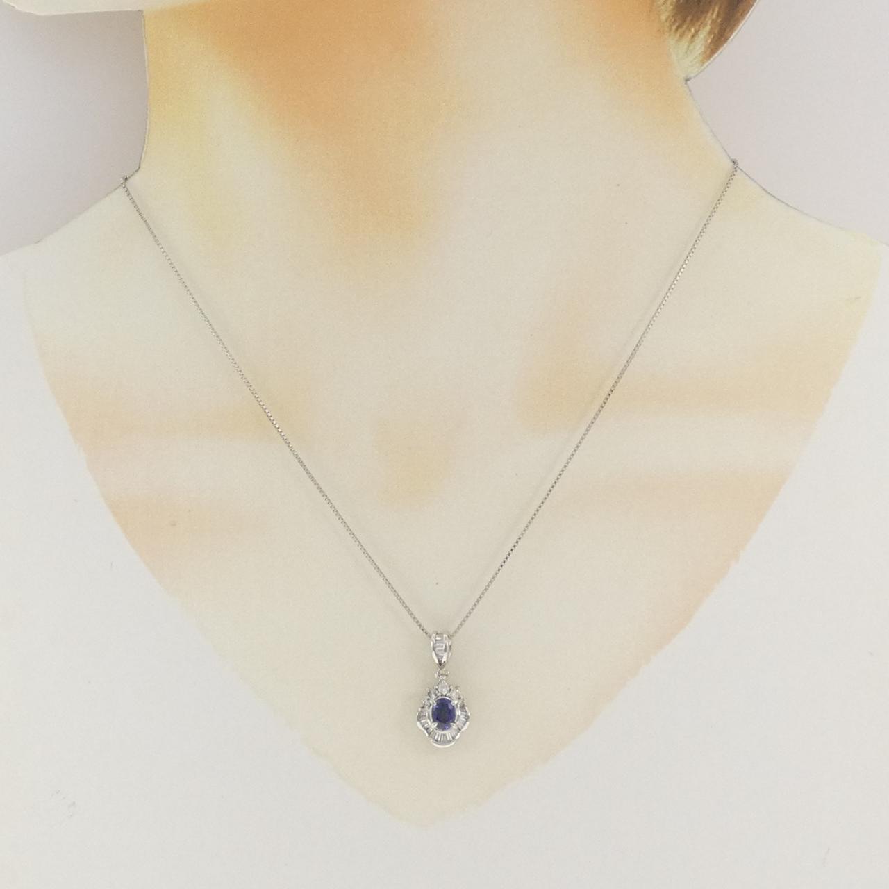 PT900/PT850 サファイヤ ネックレス 0.63CT