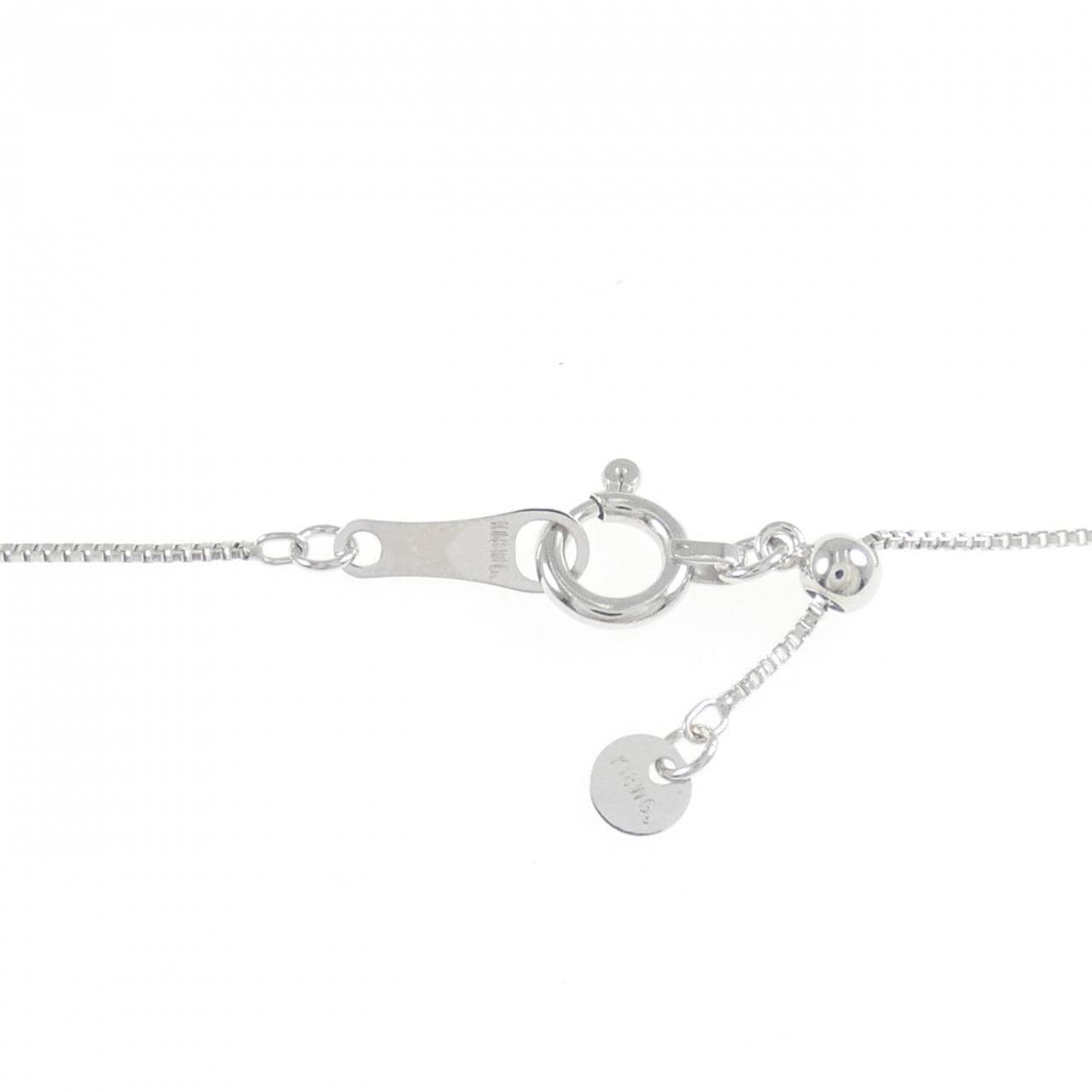 K18WG クロス ダイヤモンド ネックレス 0.22CT