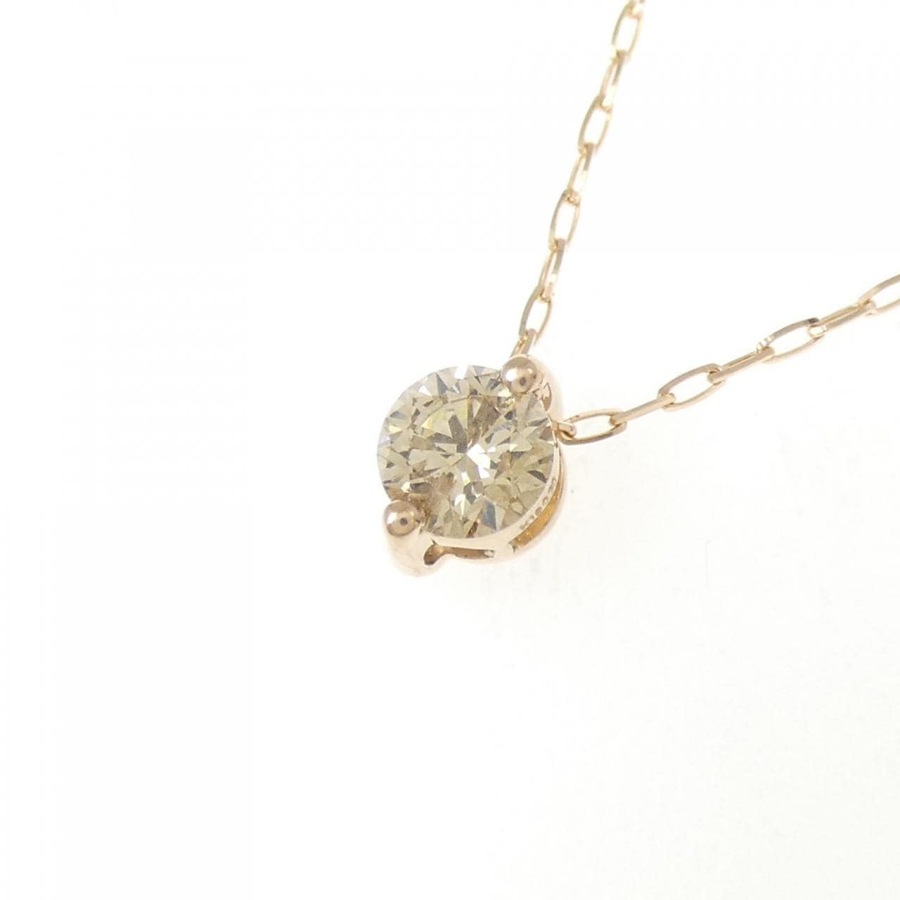 K18PG ダイヤモンド ネックレス 0.30CT