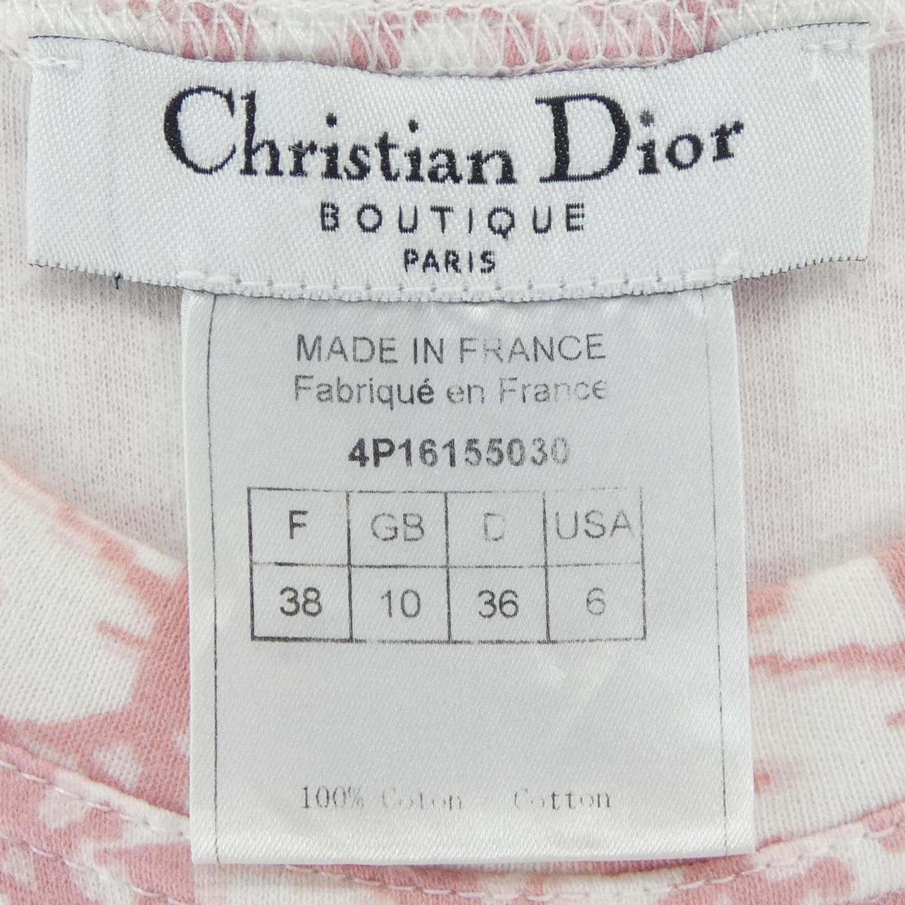 【ヴィンテージ】クリスチャンディオール CHRISTIAN DIOR トロッター TROTTER 4P16155030 タンクトップ