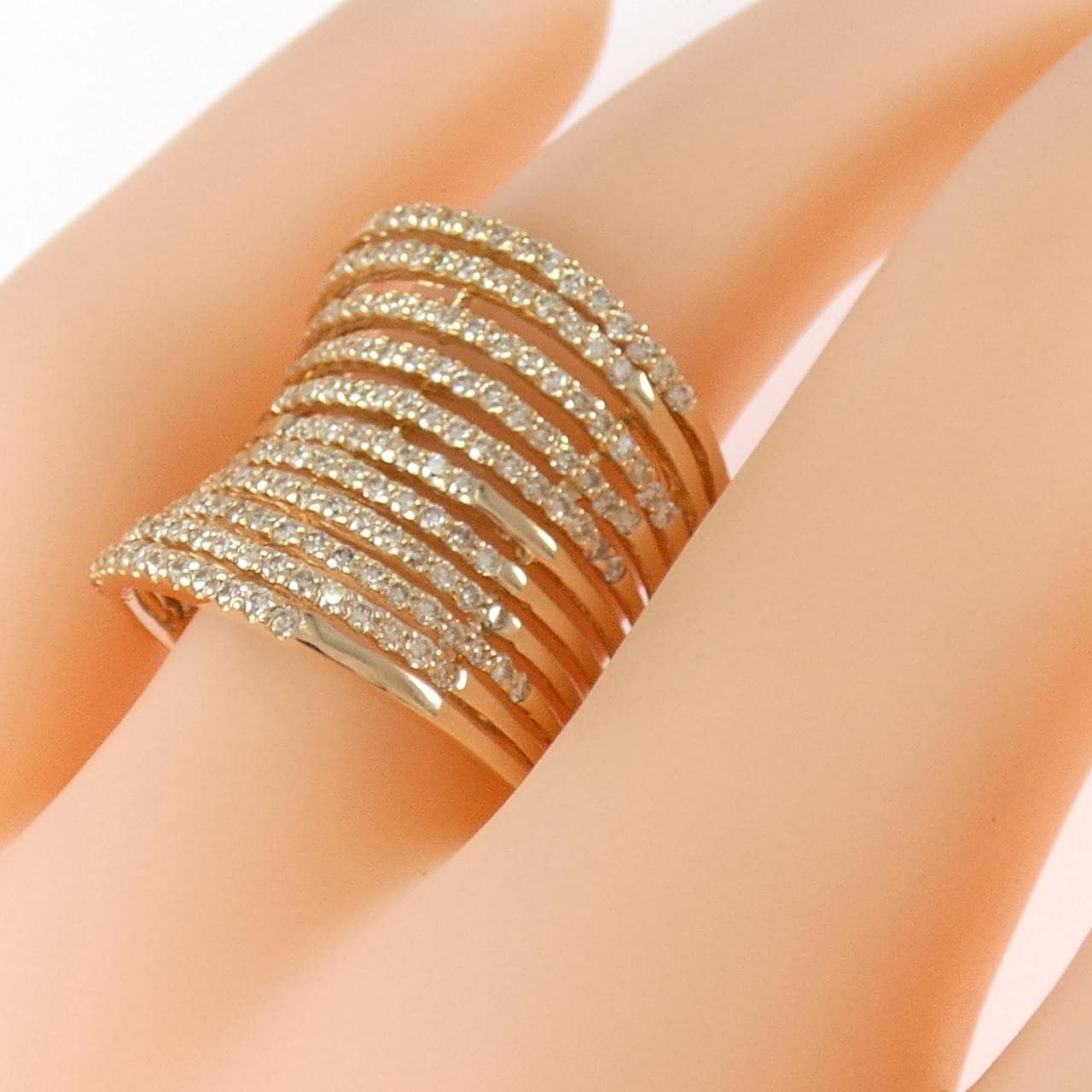 K18PG ダイヤモンド リング 1.10CT