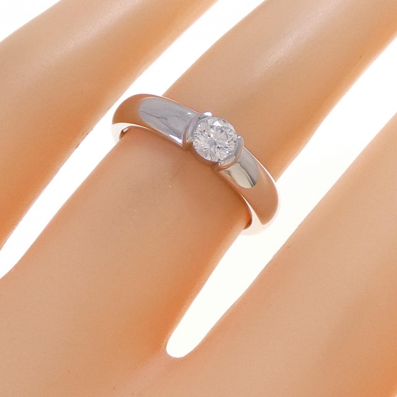 ティファニー ドッツ リング 0.24CT D VVS2 3EXT