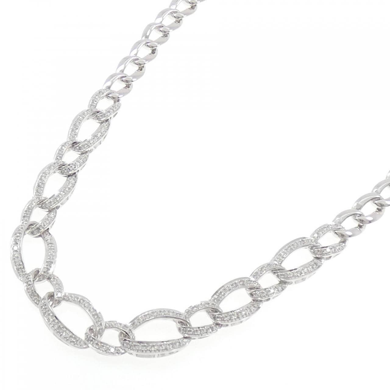 750WG ダイヤモンド ネックレス 3.00CT