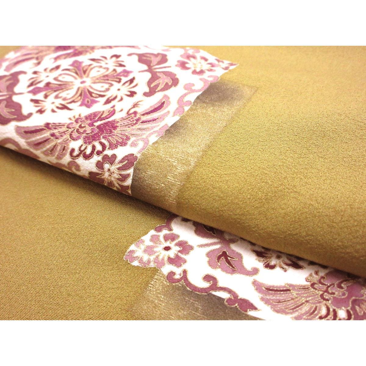 Homongi, Yuzen gold color processing, embroidered
