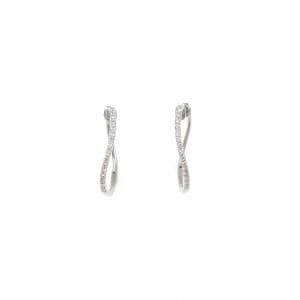 K18WG ダイヤモンド ピアス 0.20CT