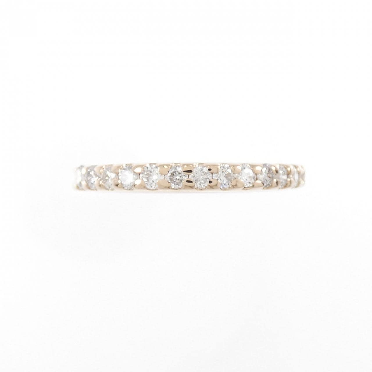 K18PG ハーフエタニティ ダイヤモンド リング 0.30CT